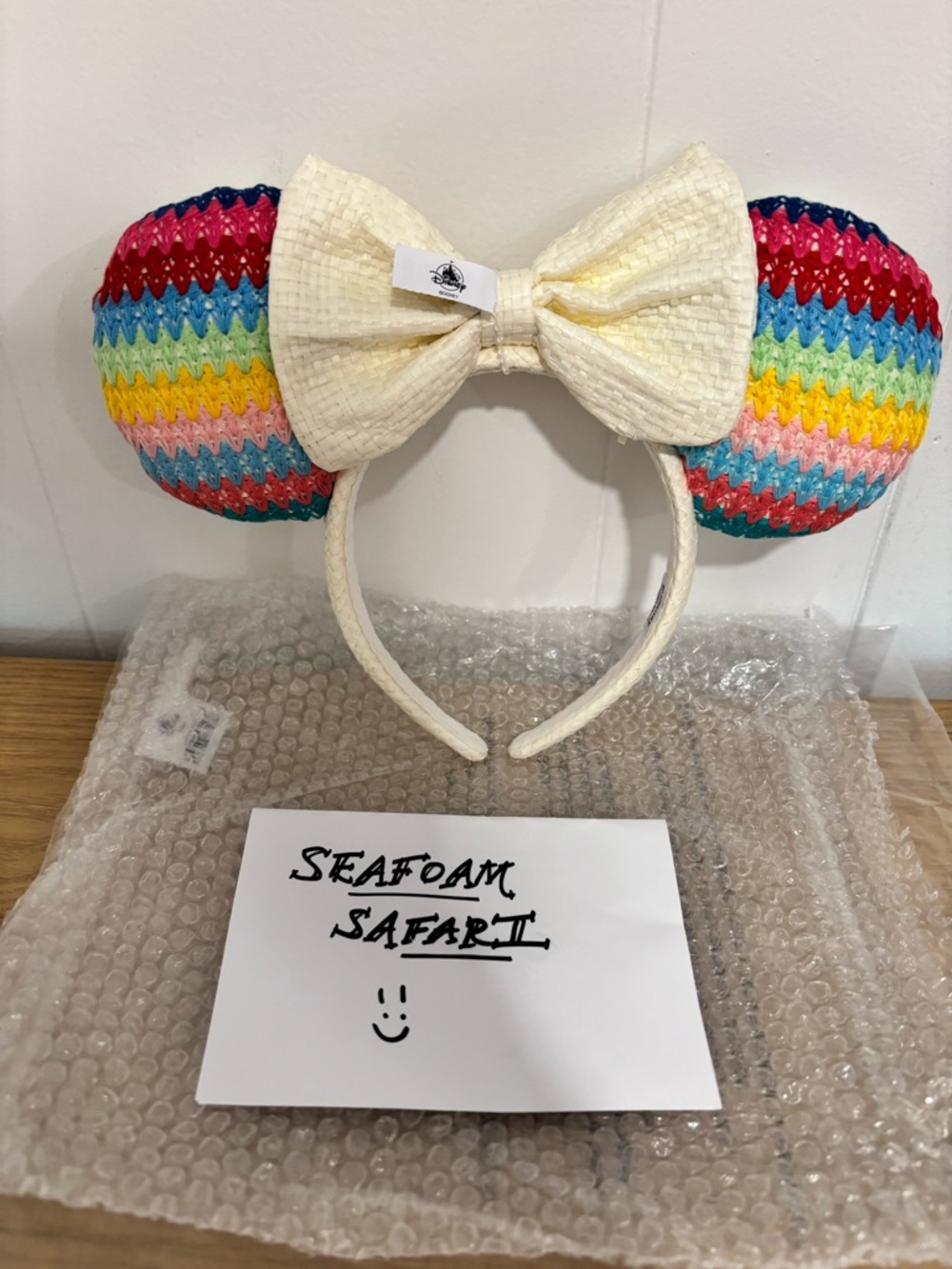 NWT Baublebar Knit Rainbow Mickey Minnie Disney Ears